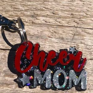 Custom acrylics key chains.